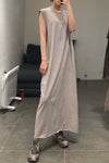 BORIS BIDJAN SABERIコットンノースリーブマキシドレスWDRESS4 F035
